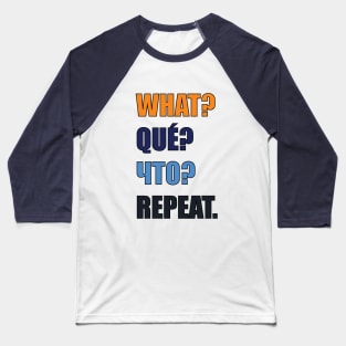 Funny Repeat Baseball T-Shirt